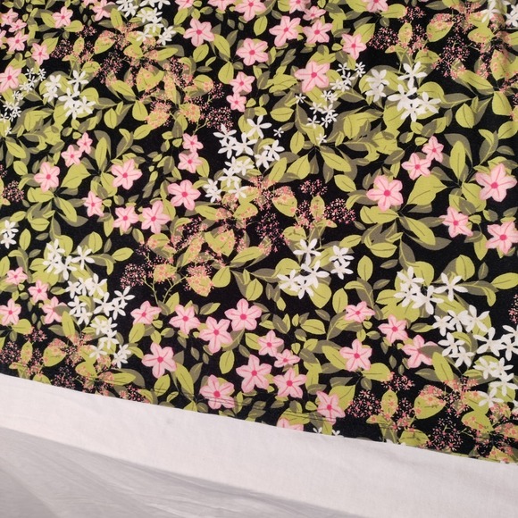 J. Jill Wearever Collection Midi Dress Women's Size M Sleeveless Floral Knit - Picture 13 of 16